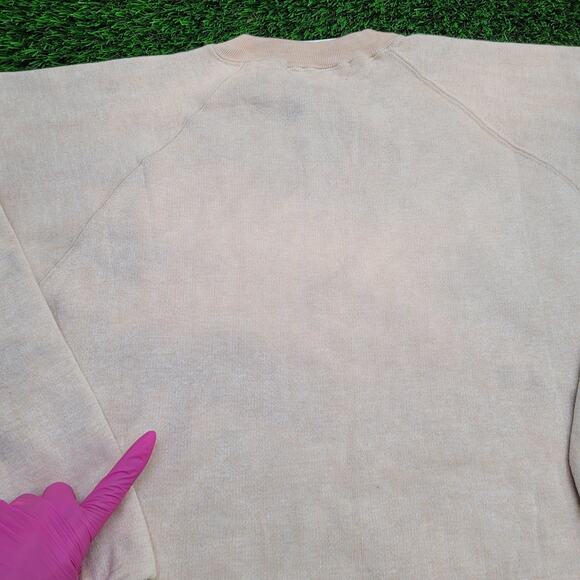 Vintage 80s Denver Sweatshirt Womens XL 22x24 Beige - Picture 7 of 13